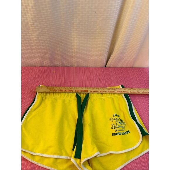 Stranger things shorts large rn# 0101531 yellow green "Camp No Where" 85 - Picture 4 of 7